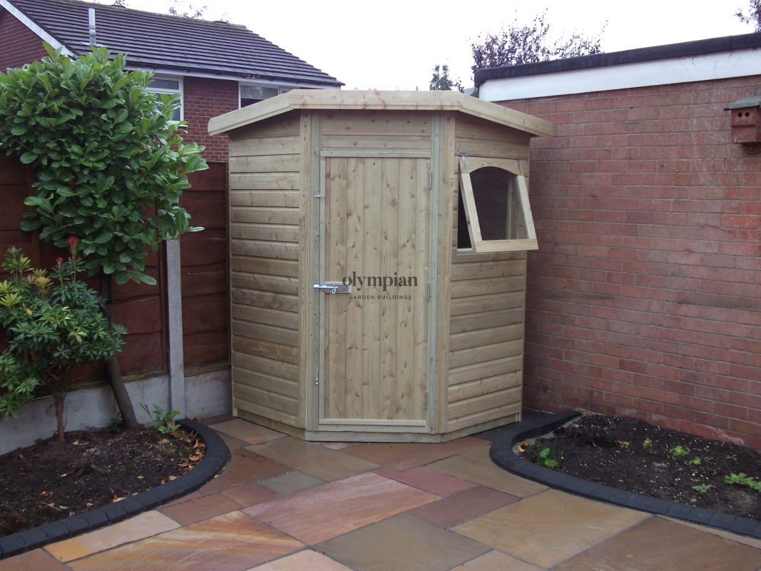Pent Corner Shed Cheshire