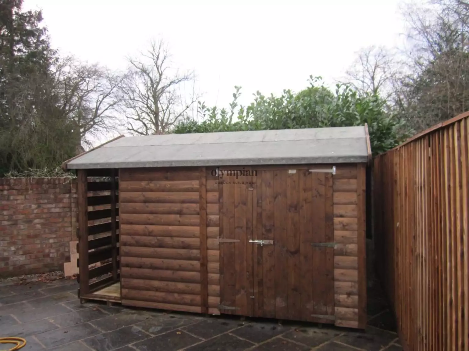 Combination Shed and Log Store 20