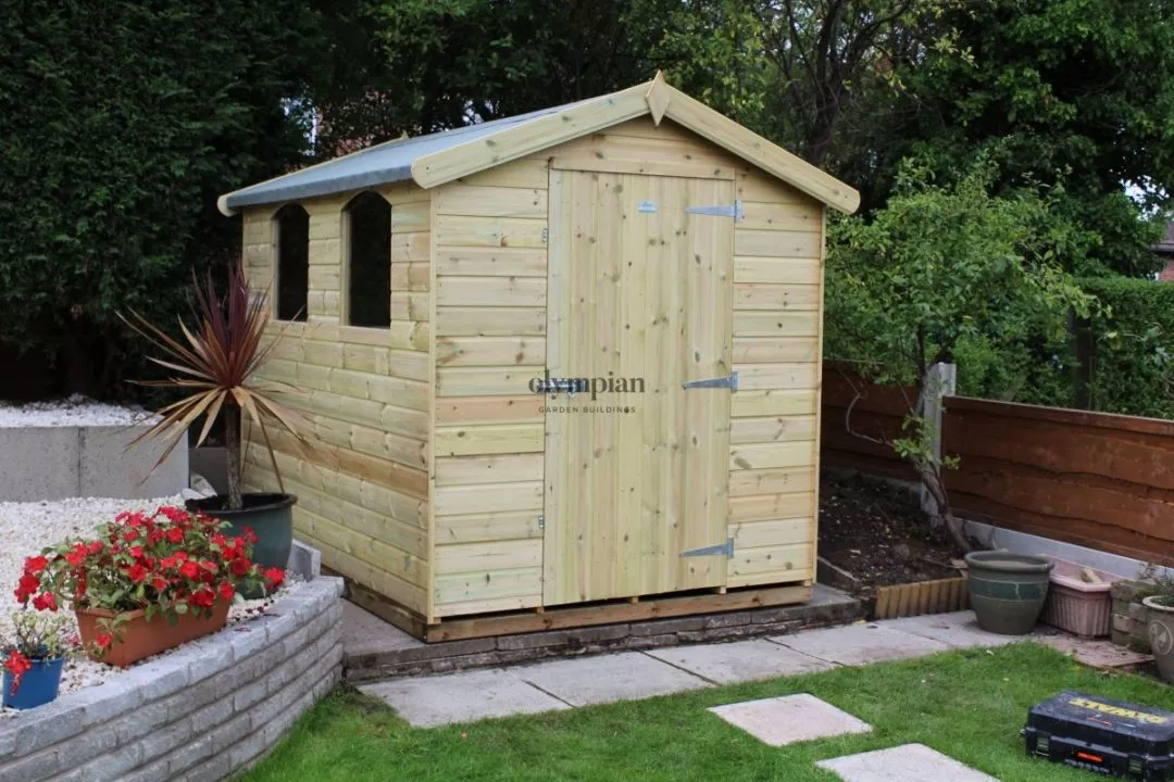 Standard size quality made in Cheshire garden shed